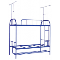 萬(wàn)昌家具：38圓管大彎雙層鐵床W-16#