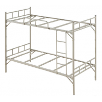 萬(wàn)昌家具：38圓管直柱角鐵雙層鐵床W-05#（加厚）