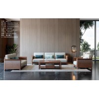 艾美儷家可可西里現(xiàn)代極簡黑金檀木家具：沙發(fā)KK3109#、長茶幾KK3302#、方茶幾KK3305#