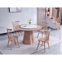 雅菲林北歐簡約白蠟?zāi)緢A桌20603#、溫莎椅20601#
